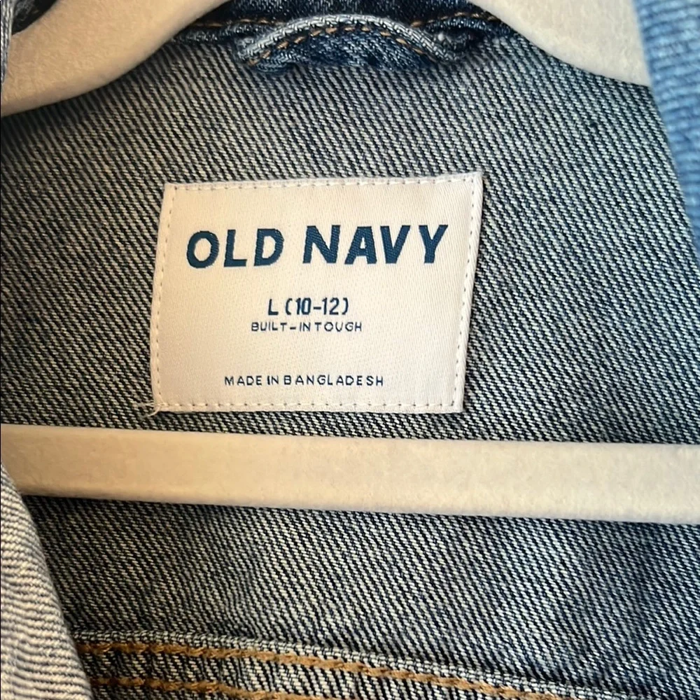 Old Navy Girls Blue Jean Jacket size Large